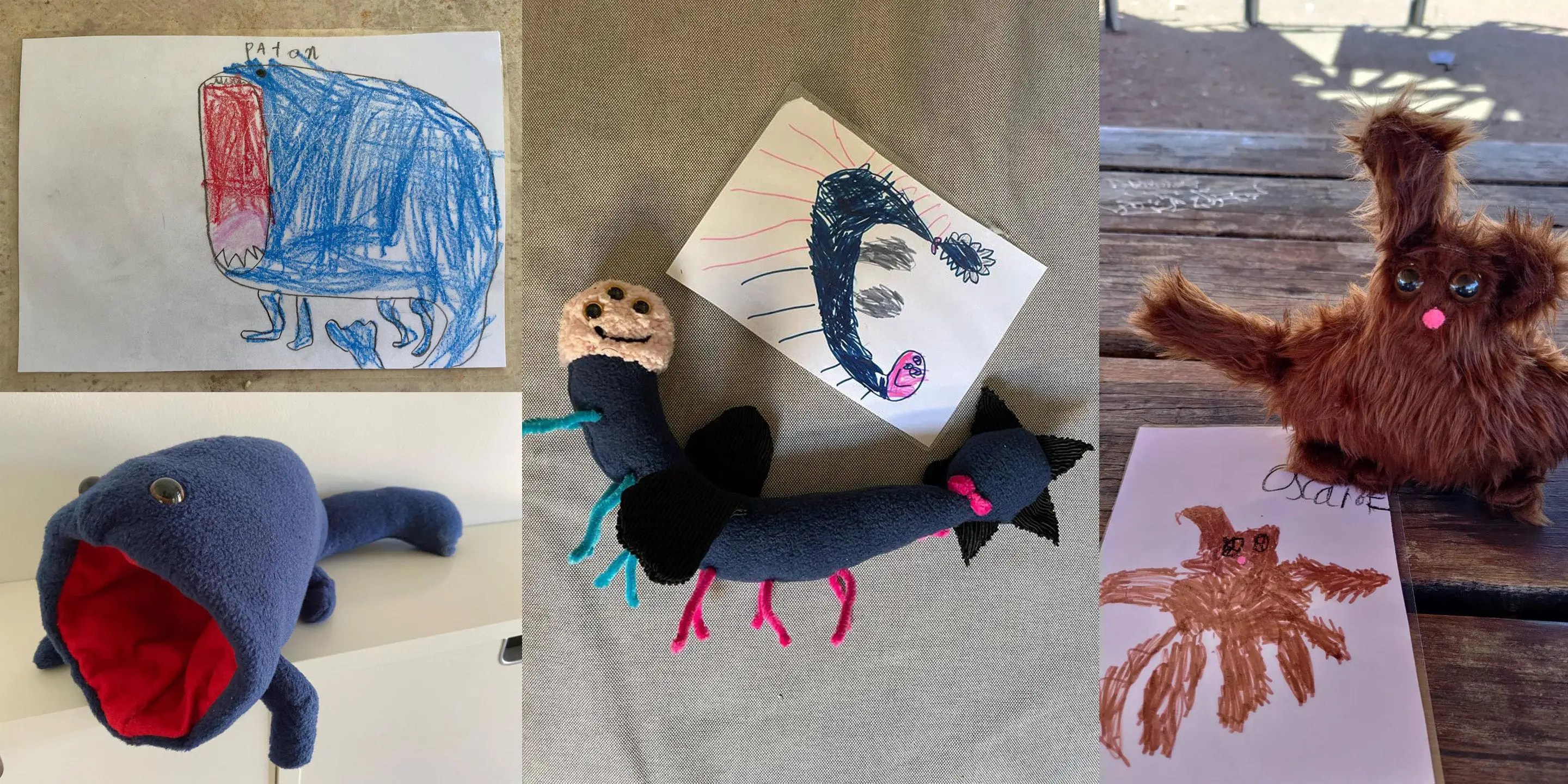 A Teacher Turned Students' Drawings of Fantastical Monsters Into Toys