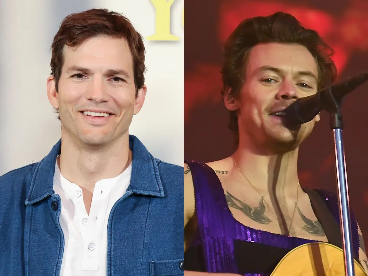 Ashton Kutcher Assumed Harry Styles Was a Karaoke Singer, Not a Pro