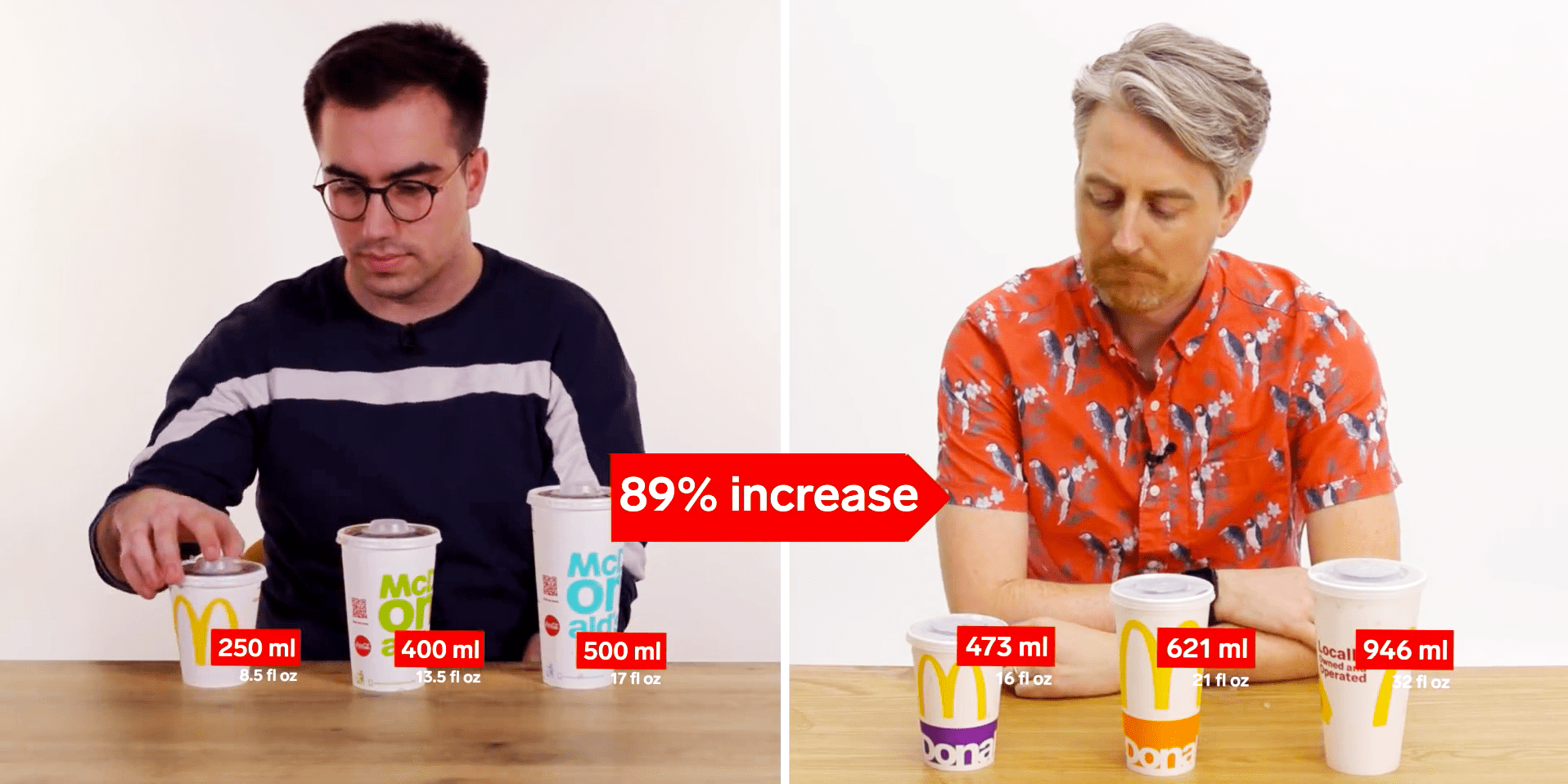 The Biggest Fast Food Portion Size Differences Between the US and UK