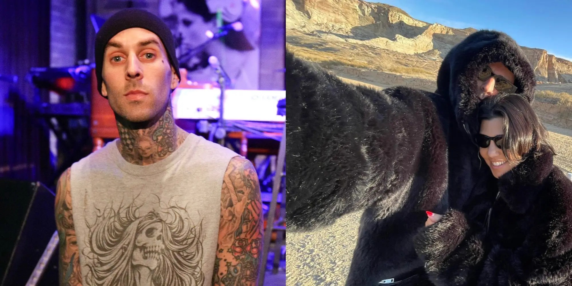 Travis Barker Gushes Over 1st Valentine's With Kourtney Kardashian 'As