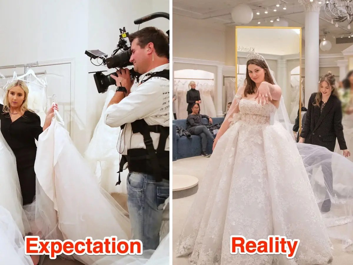 9 ways trying on wedding gowns at Kleinfeld is different from what you