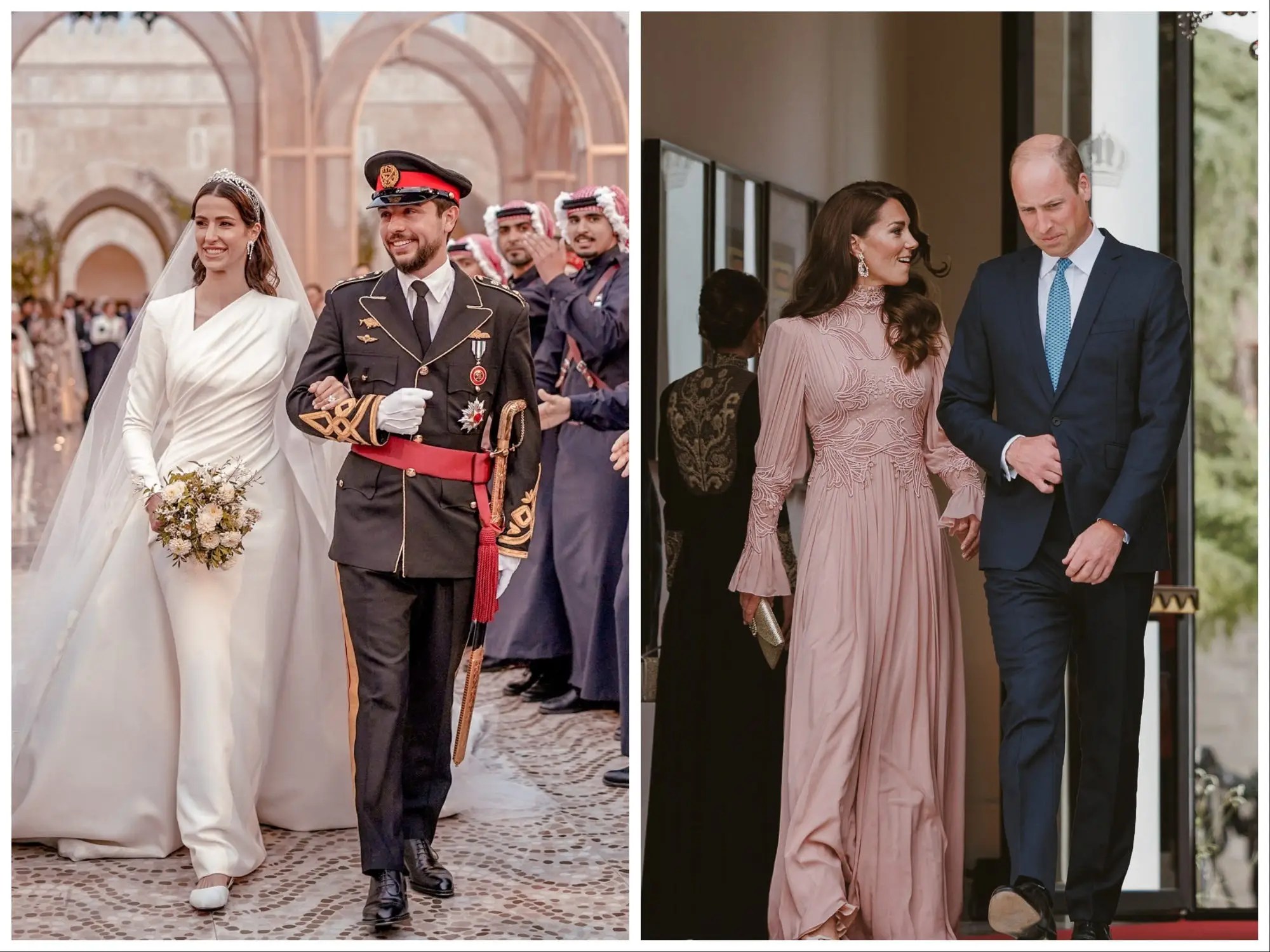 Prince William, Kate Make Surprise Appearance at Jordan Royal Wedding