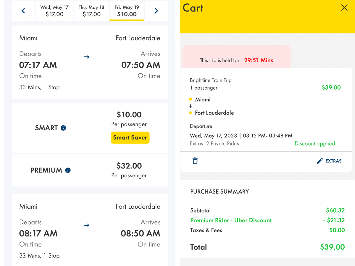 I took Florida’s Brightline train from Fort Lauderdale to Miami for 39