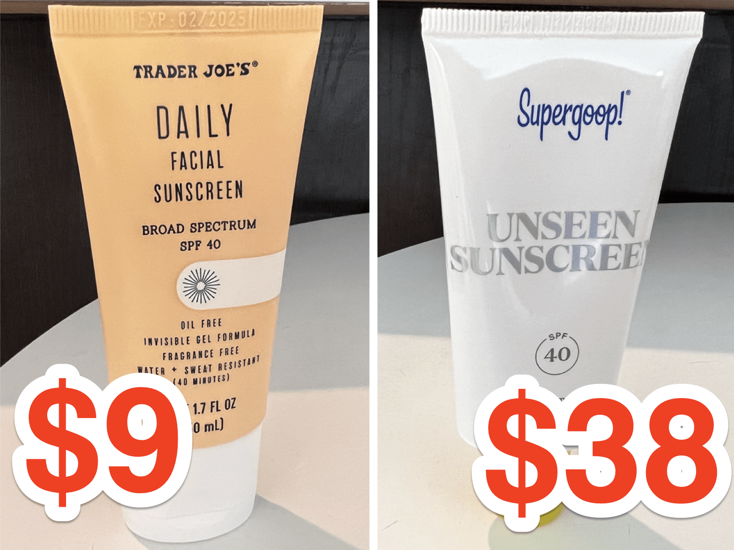 Trying 9 Trader Joe's Vs 38 Supergoop Sunscreen, Review Business