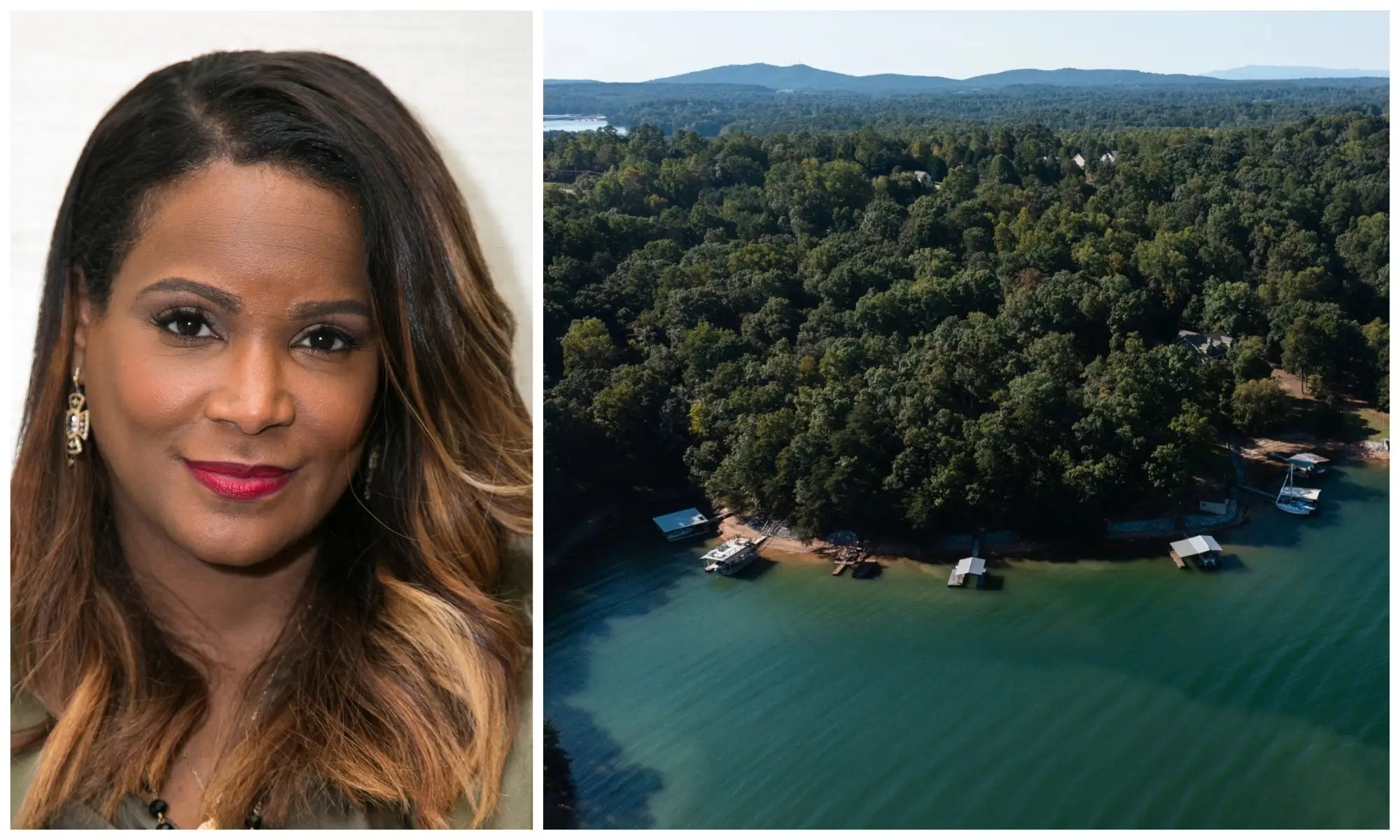 Usher’s exwife wants to drain largest lake, where her son