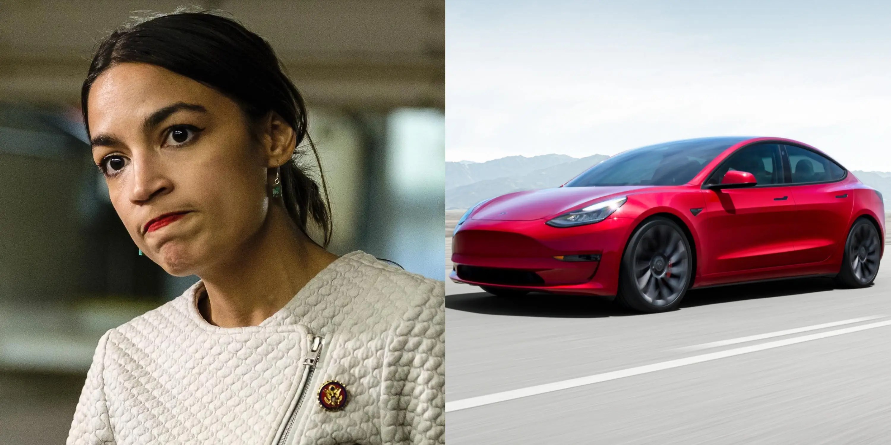 AOC Wants to Swap Her Tesla for a UnionMade EV. She Only Has 2 Options