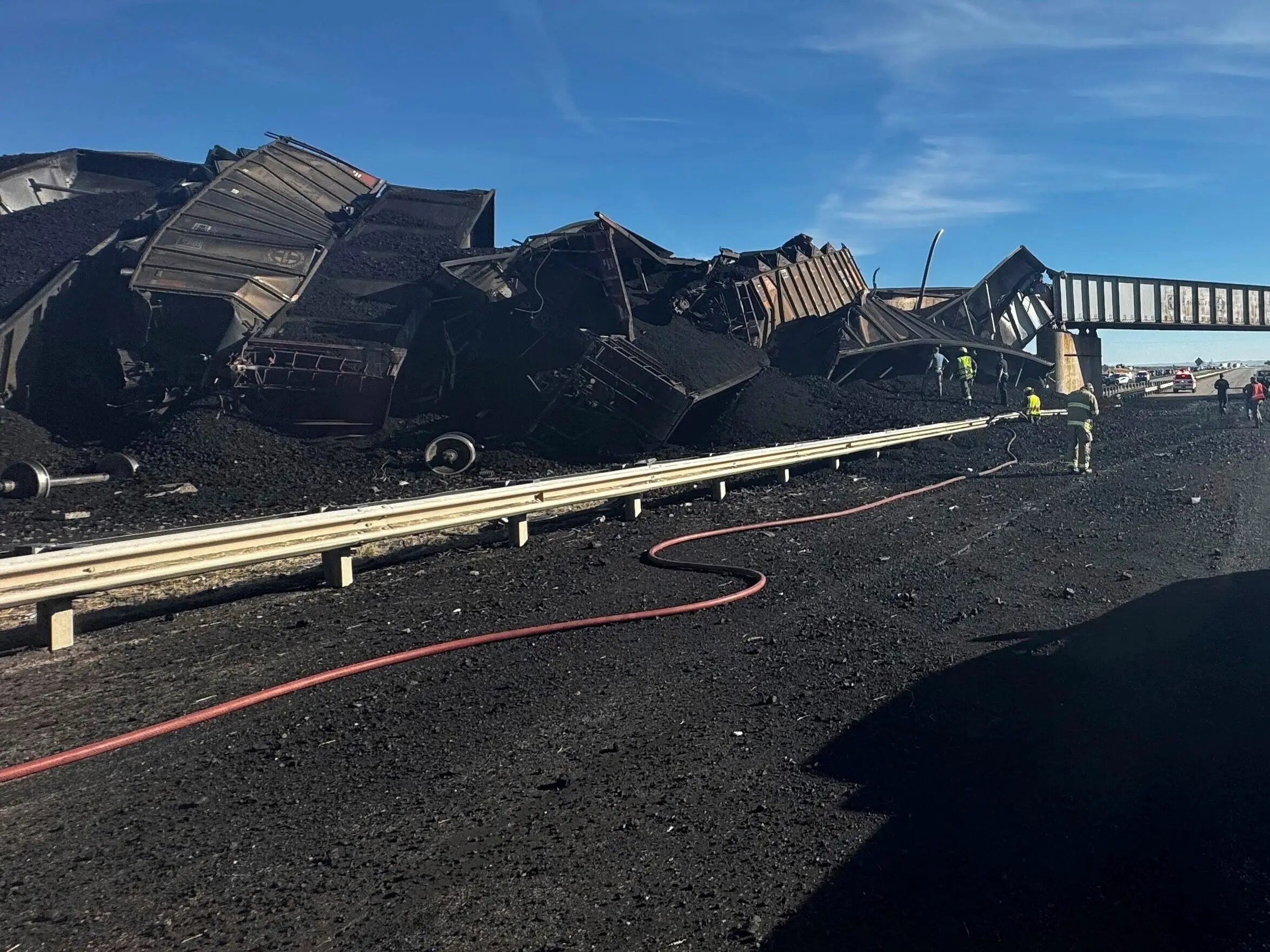 Colorado Train Derailment Spilled Coal on Highway, Trucker Killed