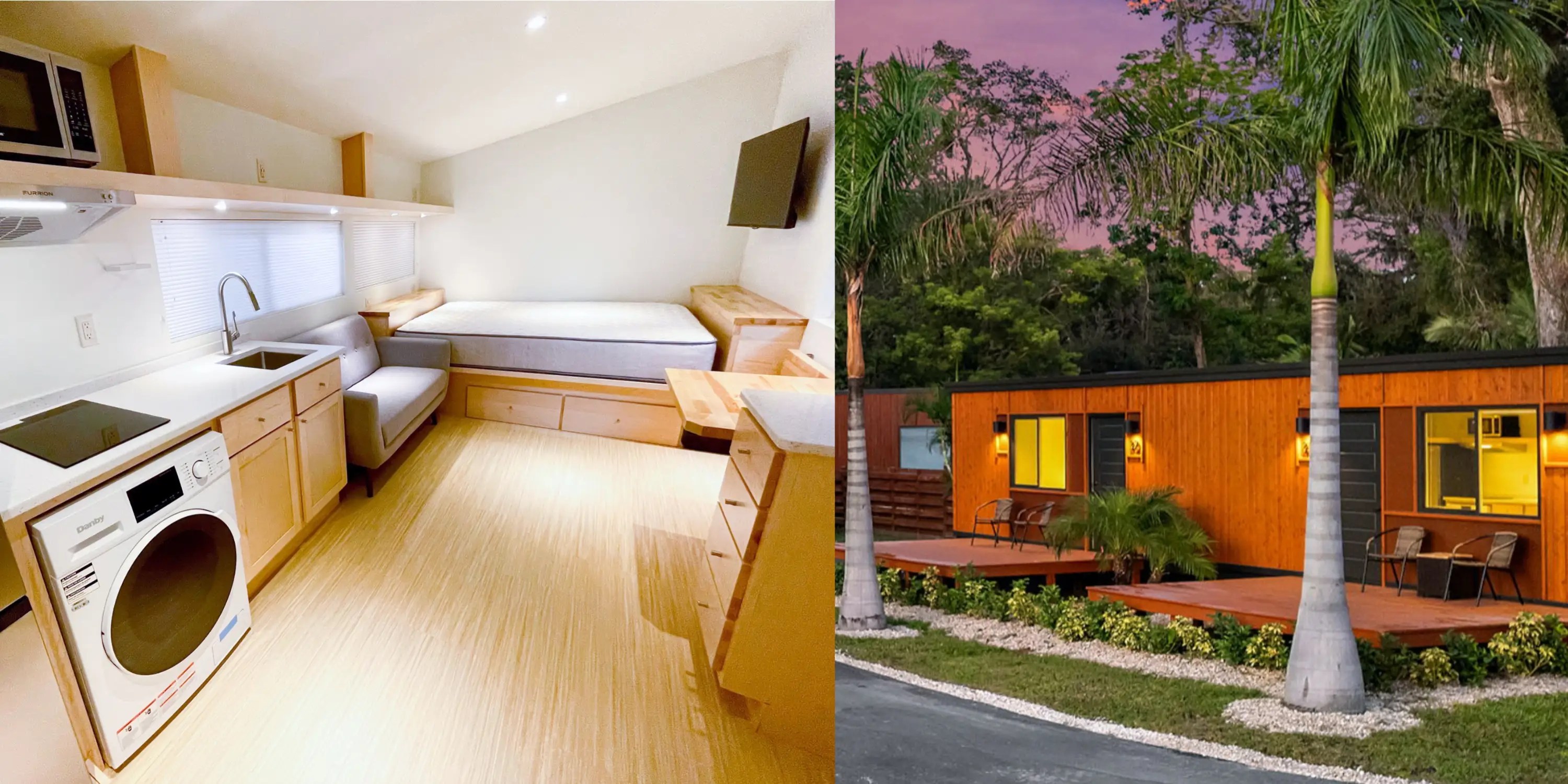 Rent Is 1,300 a Month for This Duplex TinyHome Near Tampa, Florida