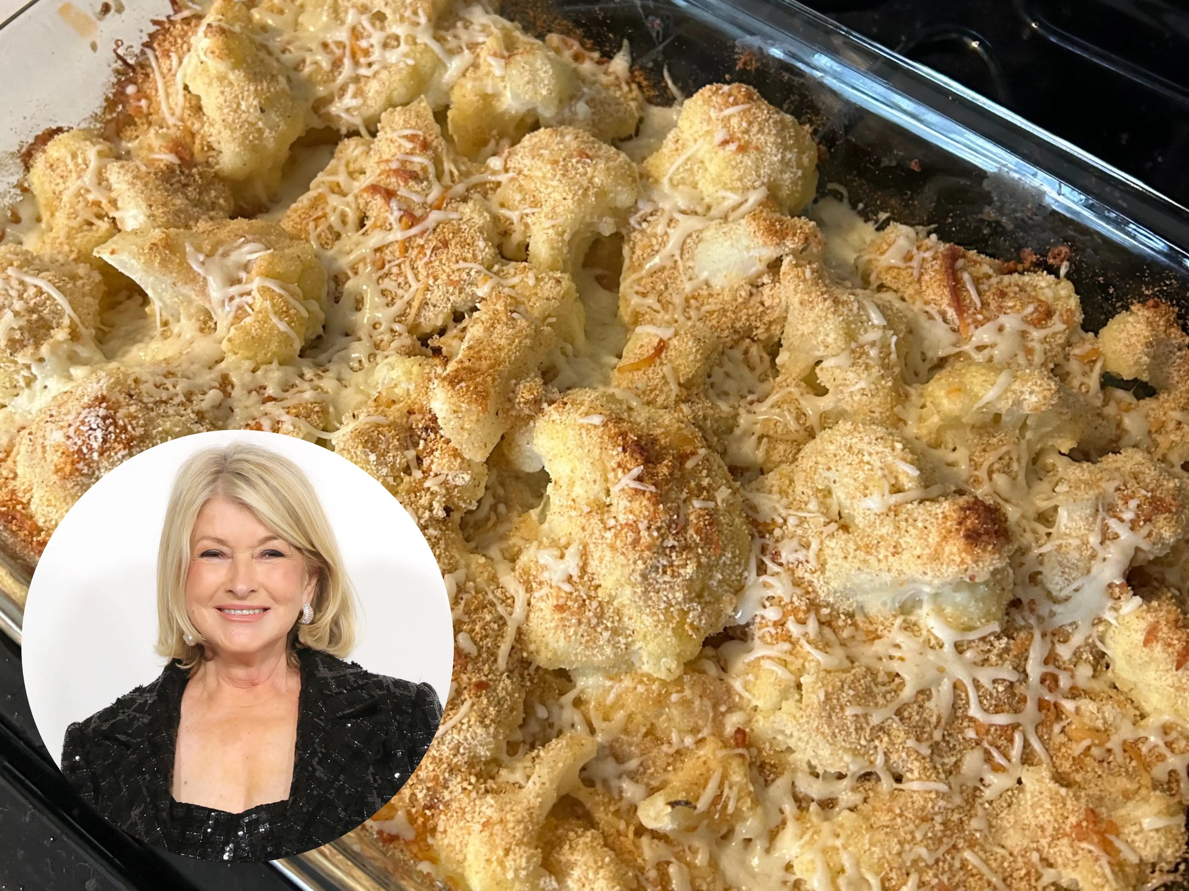 Martha Stewart's easy cauliflower gratin recipe is the perfect 'lazy