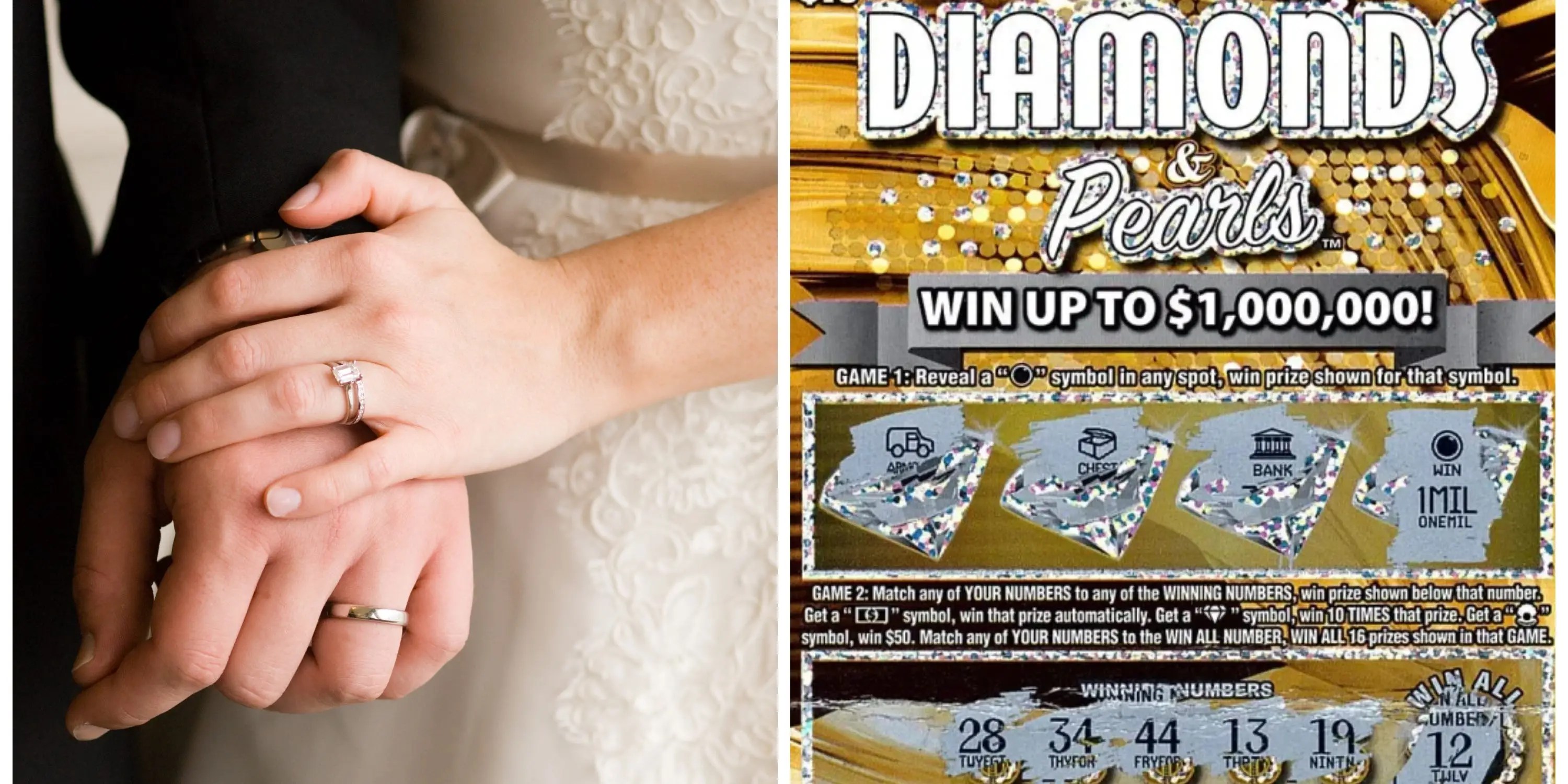 Newlyweds Win 1M on Lottery ScratchOff Ticket Day After Wedding