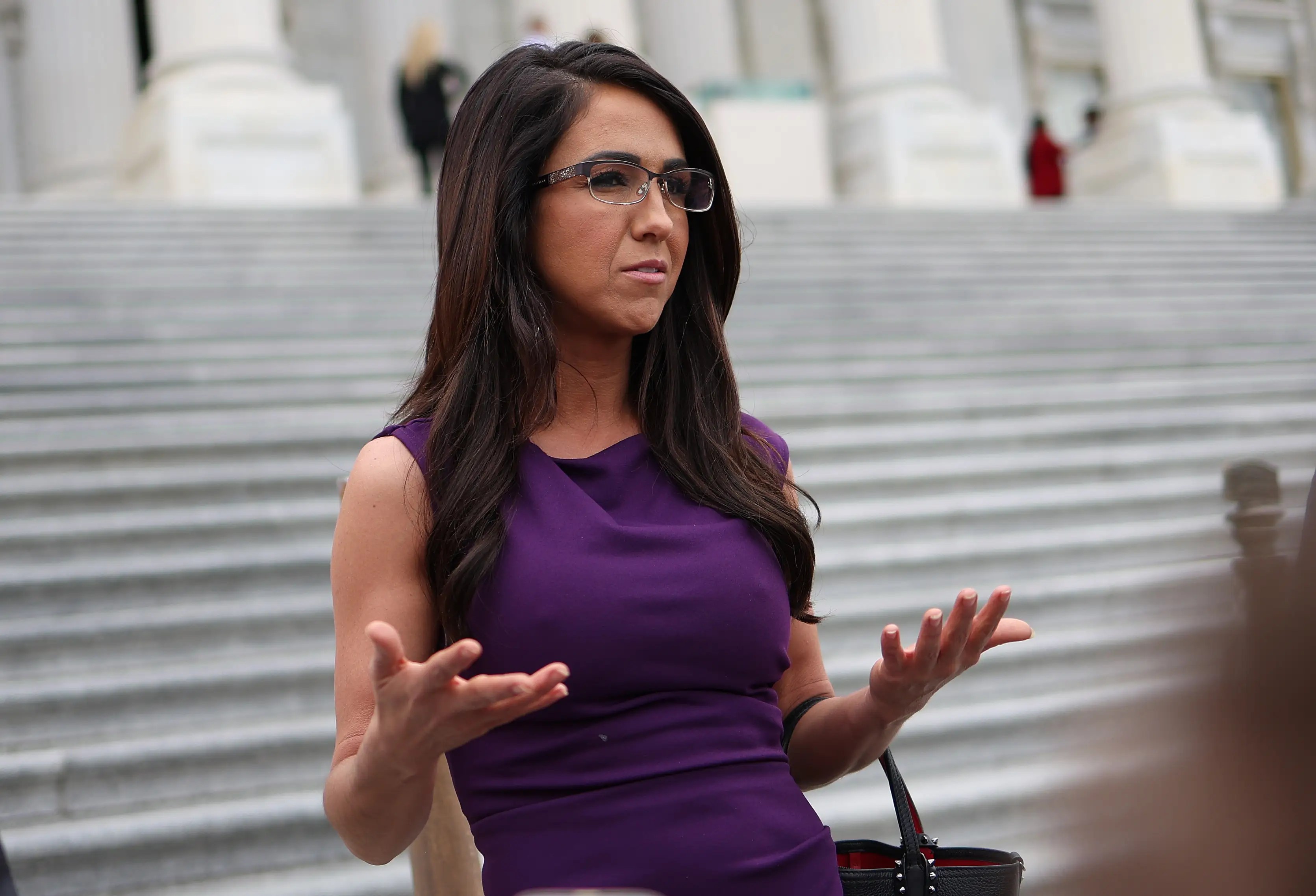 Lauren Boebert Says the Trump Sneakers She Wore Were Counterfeits