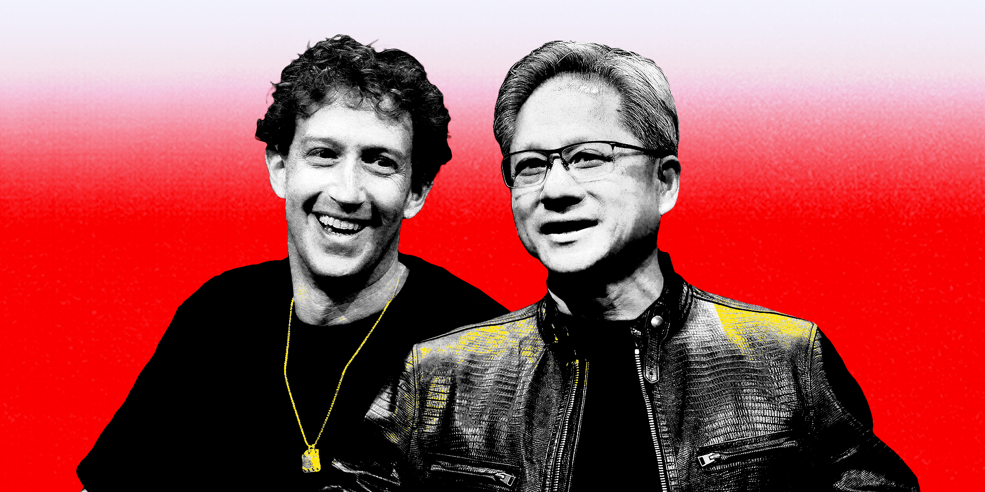 Biznes stojący za bromansem Jensena Huanga i Marka Zuckerberga