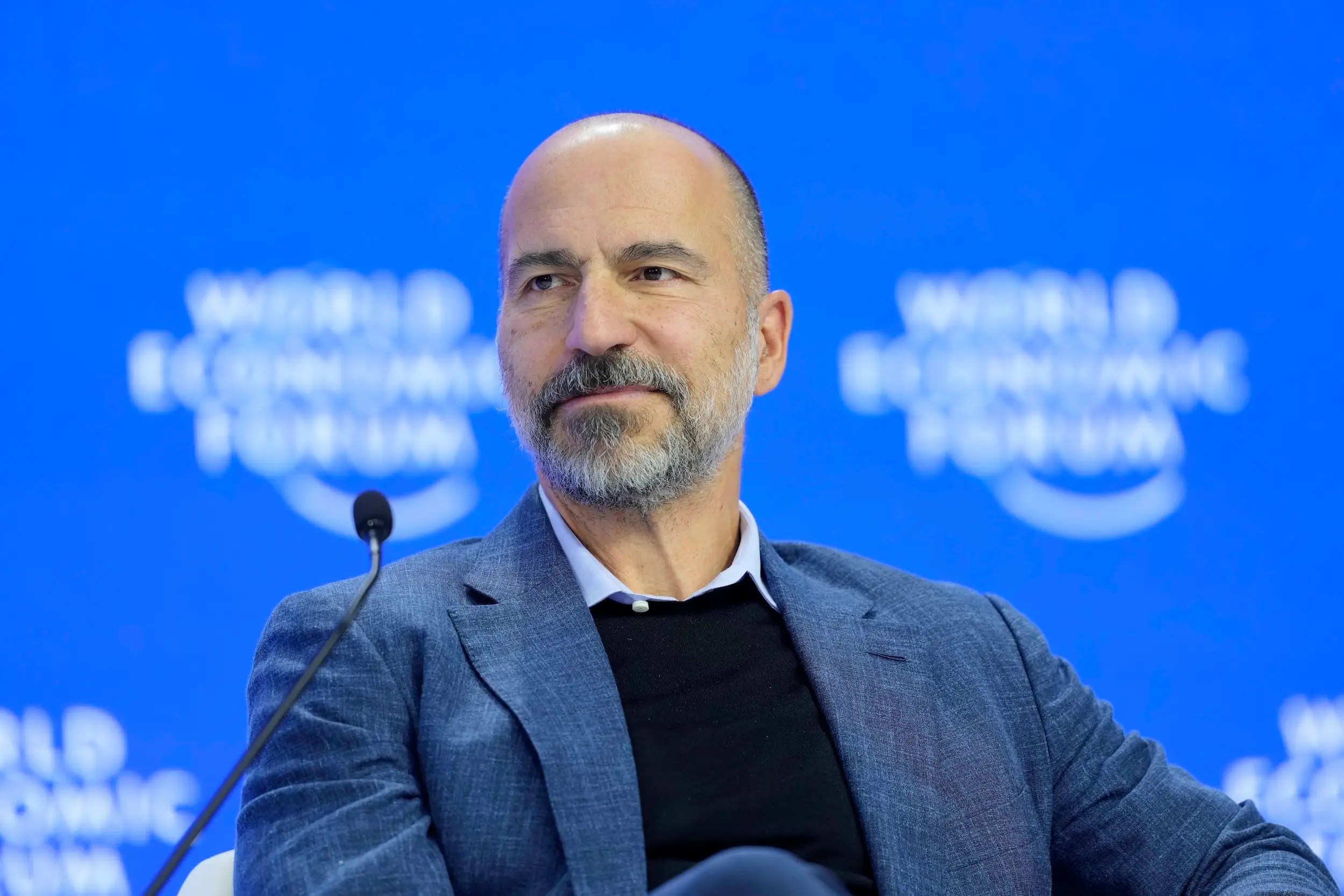 Uber CEO Dara Khosrowshahi says self-driving on his Tesla is 'delightful' and welcomes Elon Musk's competition in autonomous taxis
