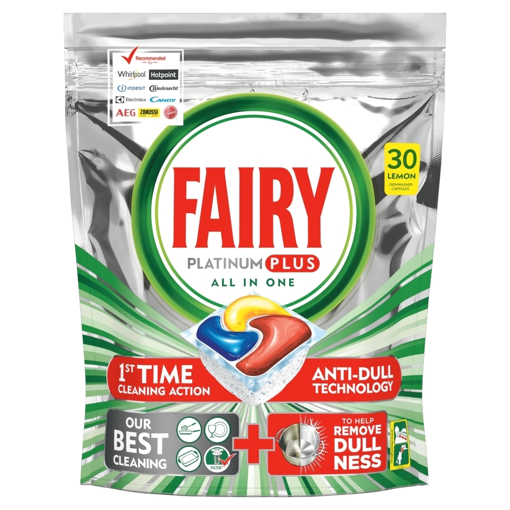 Fairy Platinum Plus Cytryna Kapsułki do zmywarki, 30 kapsułek promocje i gdzie można tanio