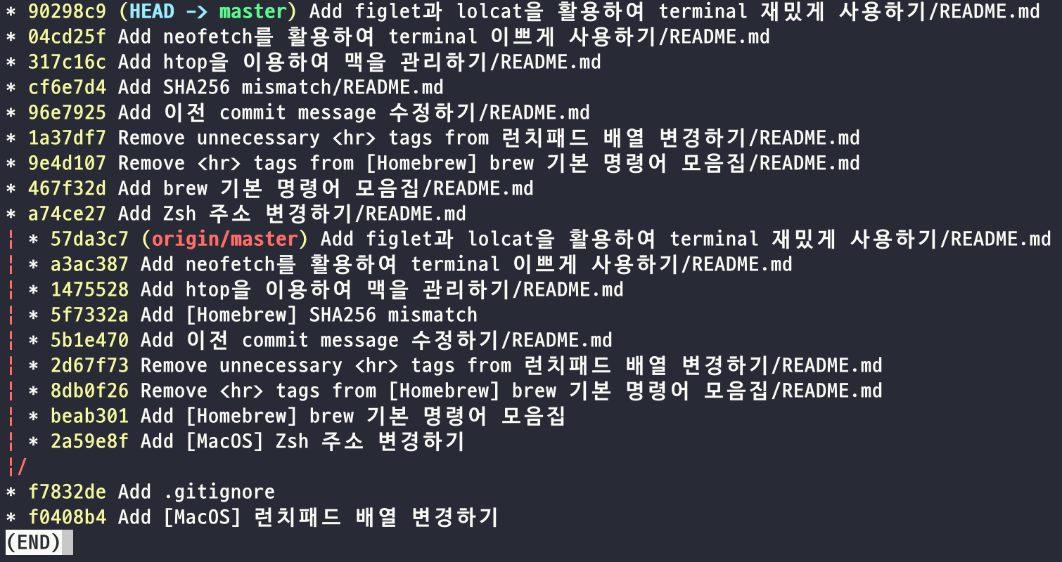 [Git] 이전 commit message 수정하기(reword)