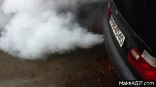 BMW smoke from exhaust on Make a GIF