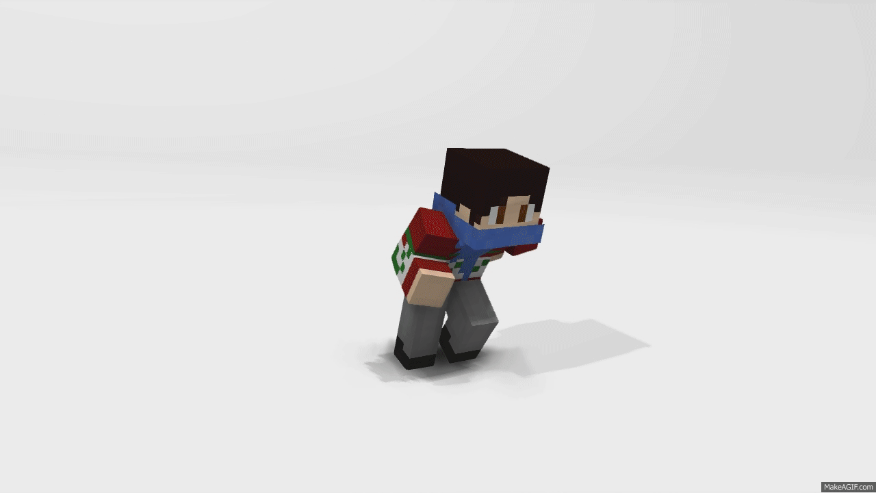 Minecraft Walk Gif