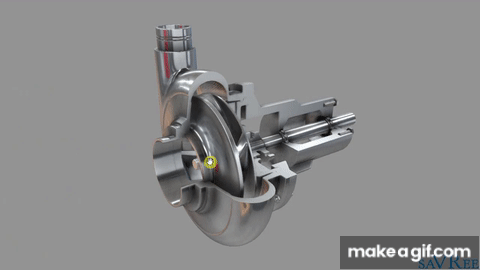 Centrifugal Pump Impeller Animation Centrifugal PUMP 3D Animation