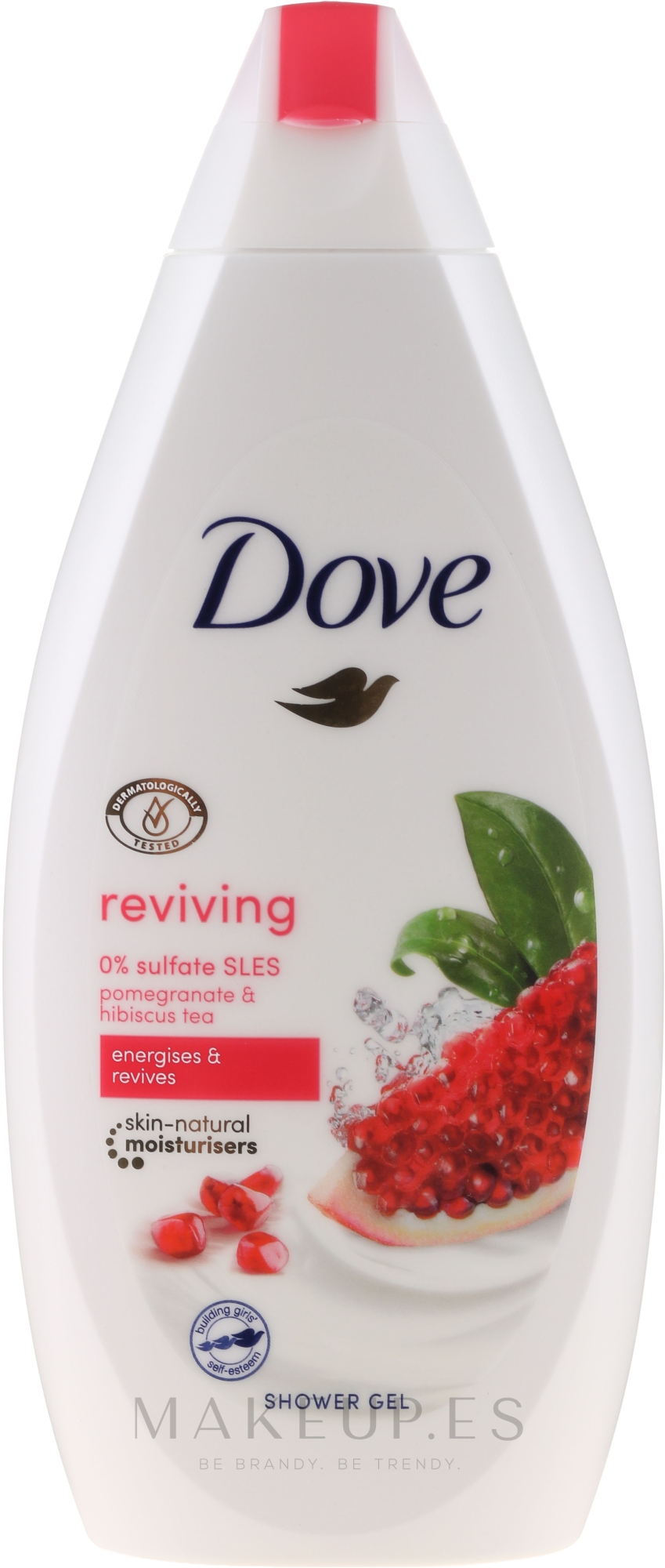 Dove Go Fresh Reviving Shower Gel Gel de ducha hidratante con aroma a