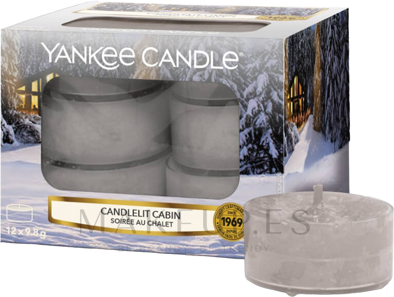 Yankee Candle Scented Tea Light Candles Candlelit Cabin Velas de té