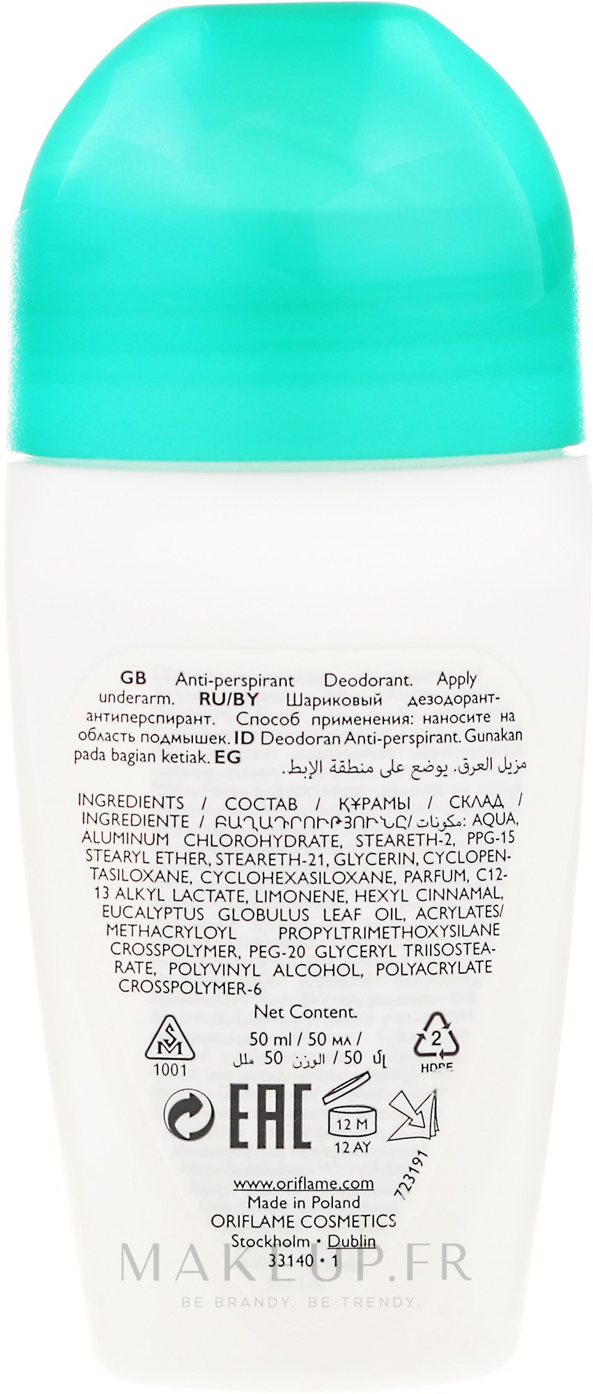 Oriflame Activelle Actiboost Fresh Déodorant rollon antitranspirant