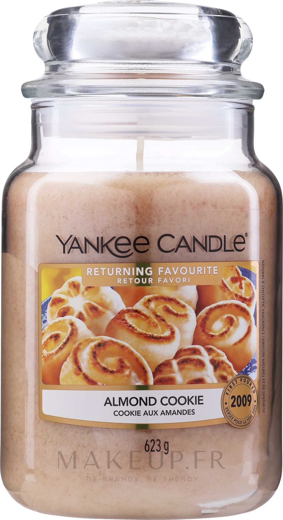 Yankee Candle Almond Cookies Bougie parfumée en jarre, Cookie aux