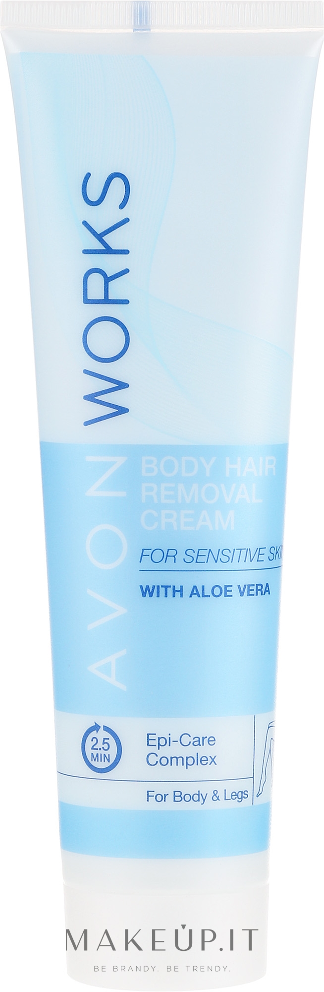 Avon Works Body Hair Removal Cream Crema depilatoria Makeup.it