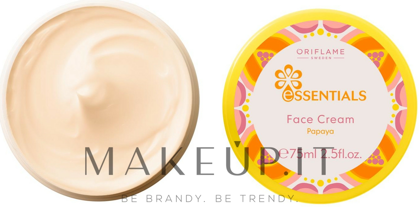 Oriflame Essentials Face Cream Crema viso vitaminica "Papaya" Makeup.it