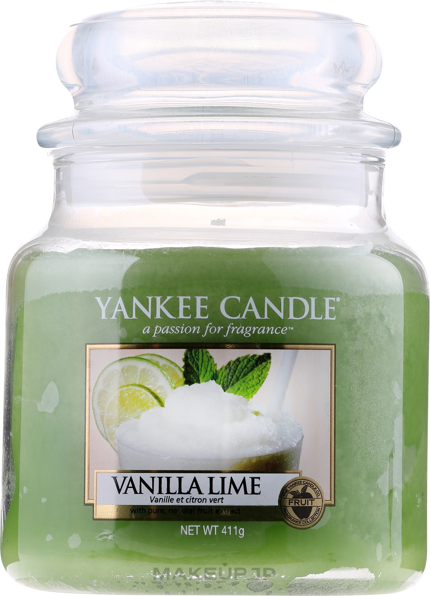 Yankee Candle Vanilla Lime Scented Candle "Vanilla and Lime" Makeup.jp