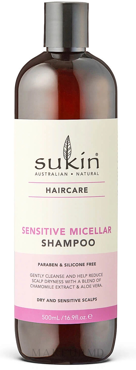 Sukin Sensitive Micellar Shampoo Șampon micelar pentru scalp sensibil