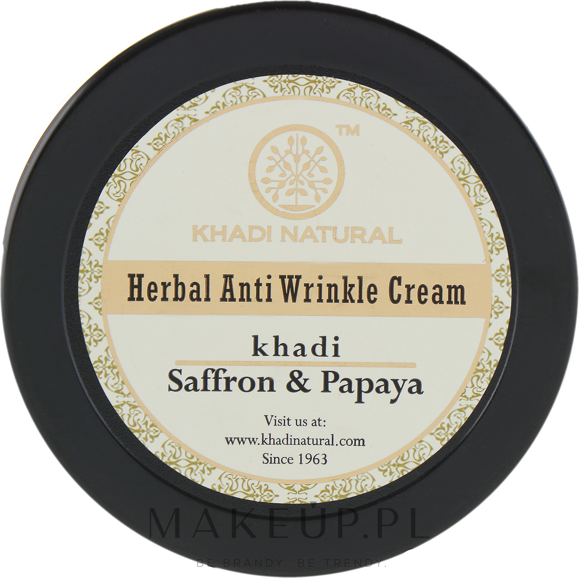 Khadi Natural Saffron & Papaya Anti Wrinkle Cream Krem