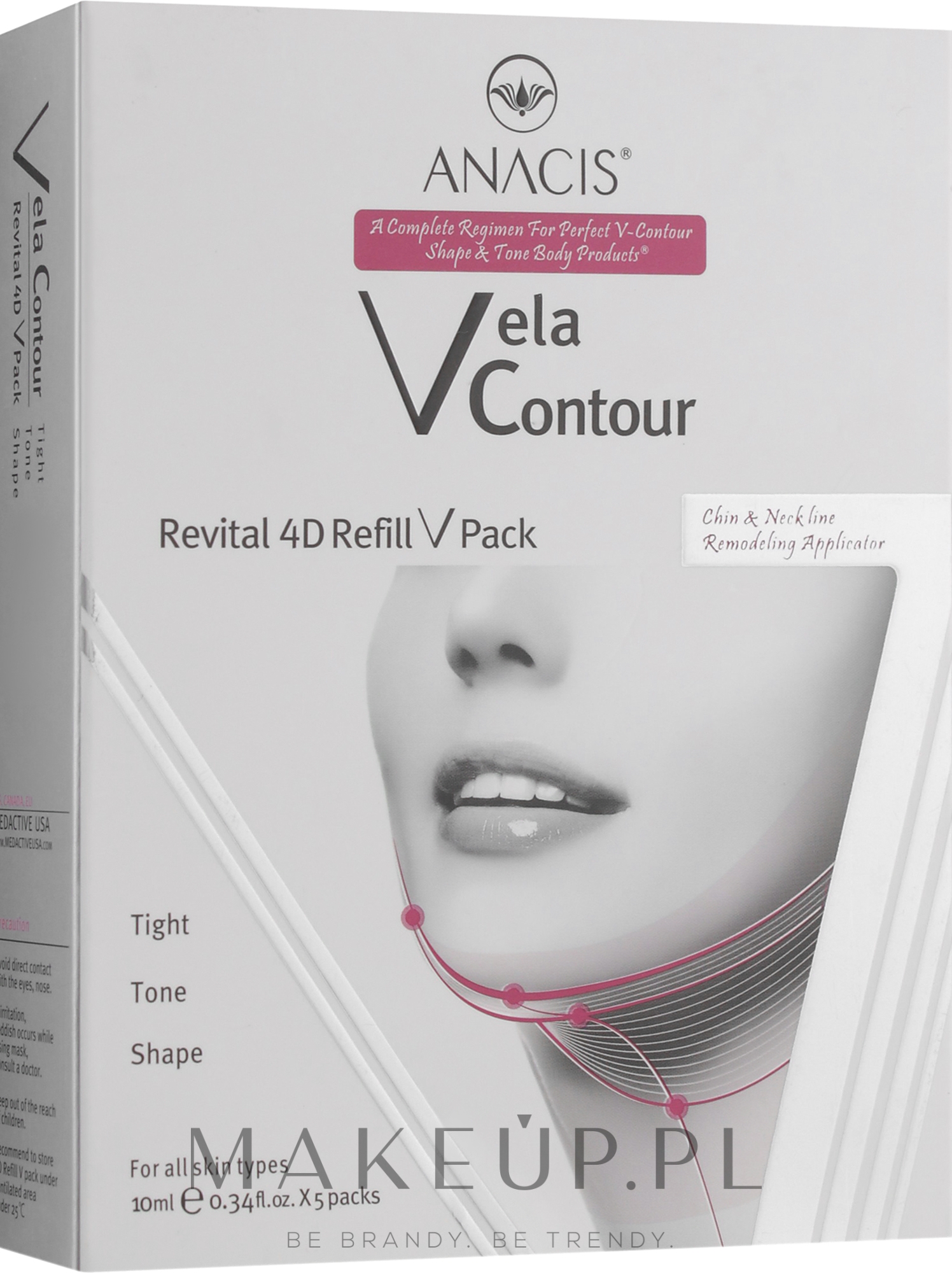 Anacis Vela Contour 4D Refill V Pack Maska liftingująca poprawiająca