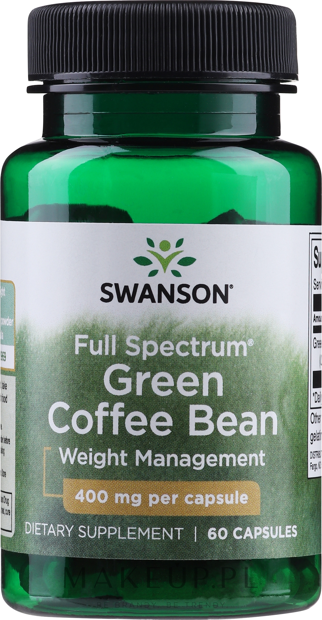 Swanson Full Spectrum Green Coffee Bean Suplement diety Ekstrakty z