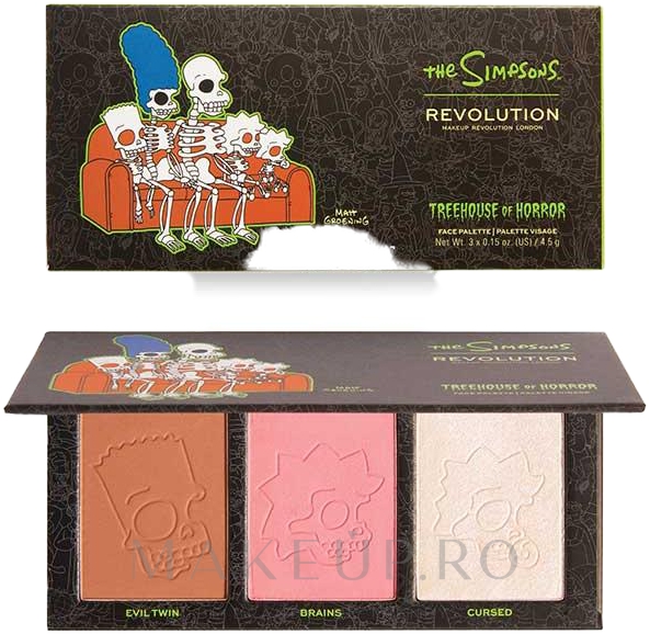 Makeup Revolution The Simpsons Treehouse of Horror Face Palette