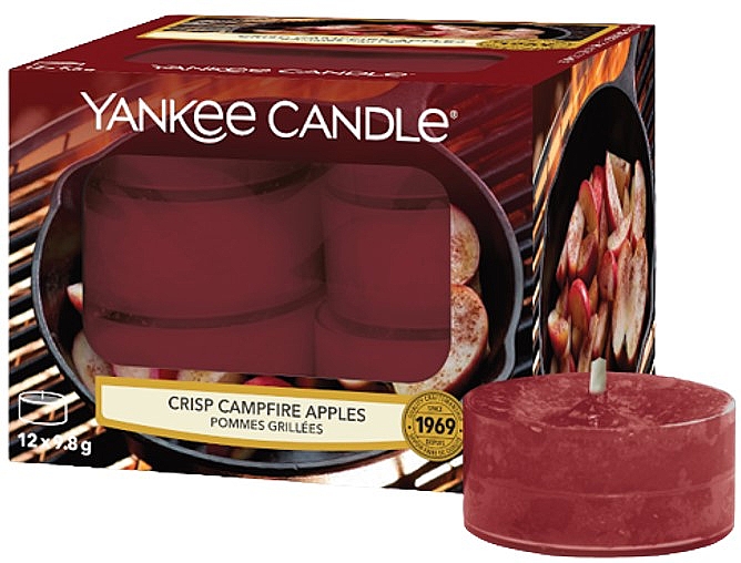 Yankee Candle Tea Light Crisp Campfire Apples Čajové sviečky Makeup.sk