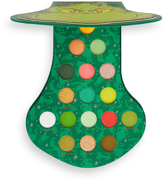 Makeup Revolution x The Grinch Eye Shadow Palette Makeup Revolution x
