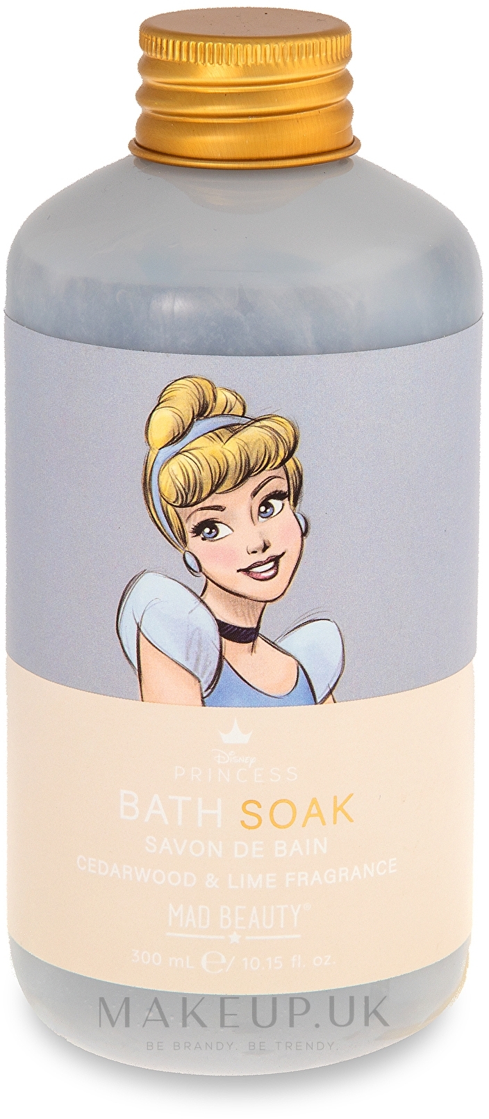 Mad Beauty Pure Princess Cinderella Bath Soak Cedarwood & Lime Cinderella Bath Foam Makeup.uk
