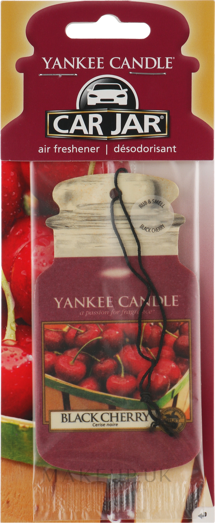 Yankee Candle Car Jar Black Cherry Car Perfume Makeup.uk