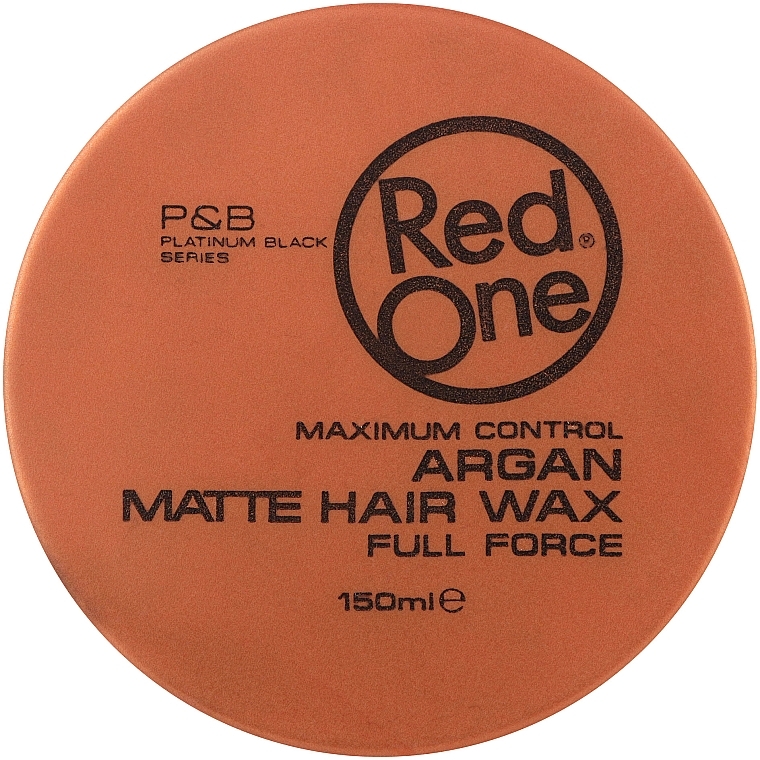 Ultra Strong Hold Matte Hair Wax with Argan Oil RedOne Argan Matte Hair Wax Full Force Makeup.uk