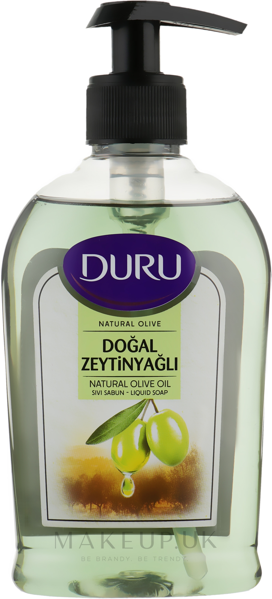 Duru Natural Olive Liquid Soap Liquid Soap with Olive Oil Makeup.uk