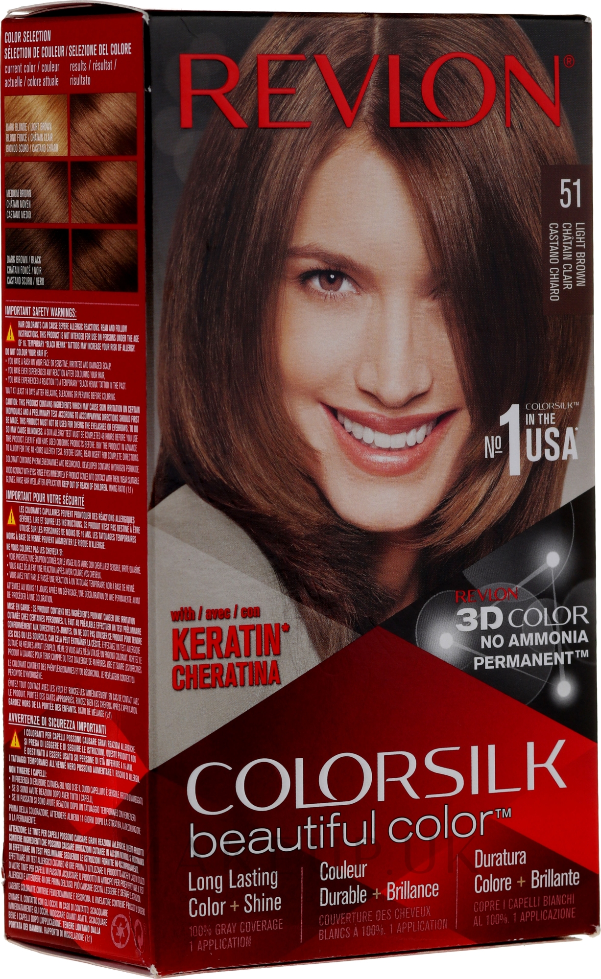 Revlon ColorSilk Beautiful Color LongLasting Hair Color Makeup.uk