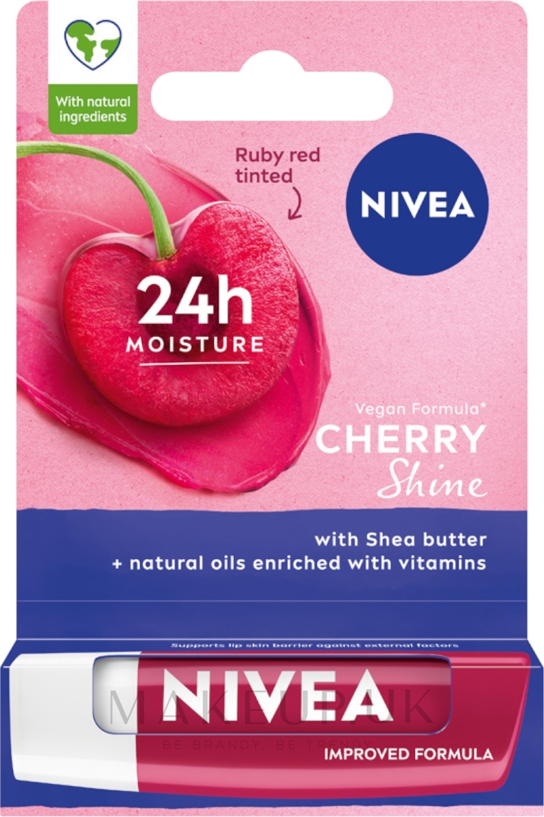 Lip Balm "Fruit Radiance. Cherry" NIVEA Lip Care Fruity Shine Cherry