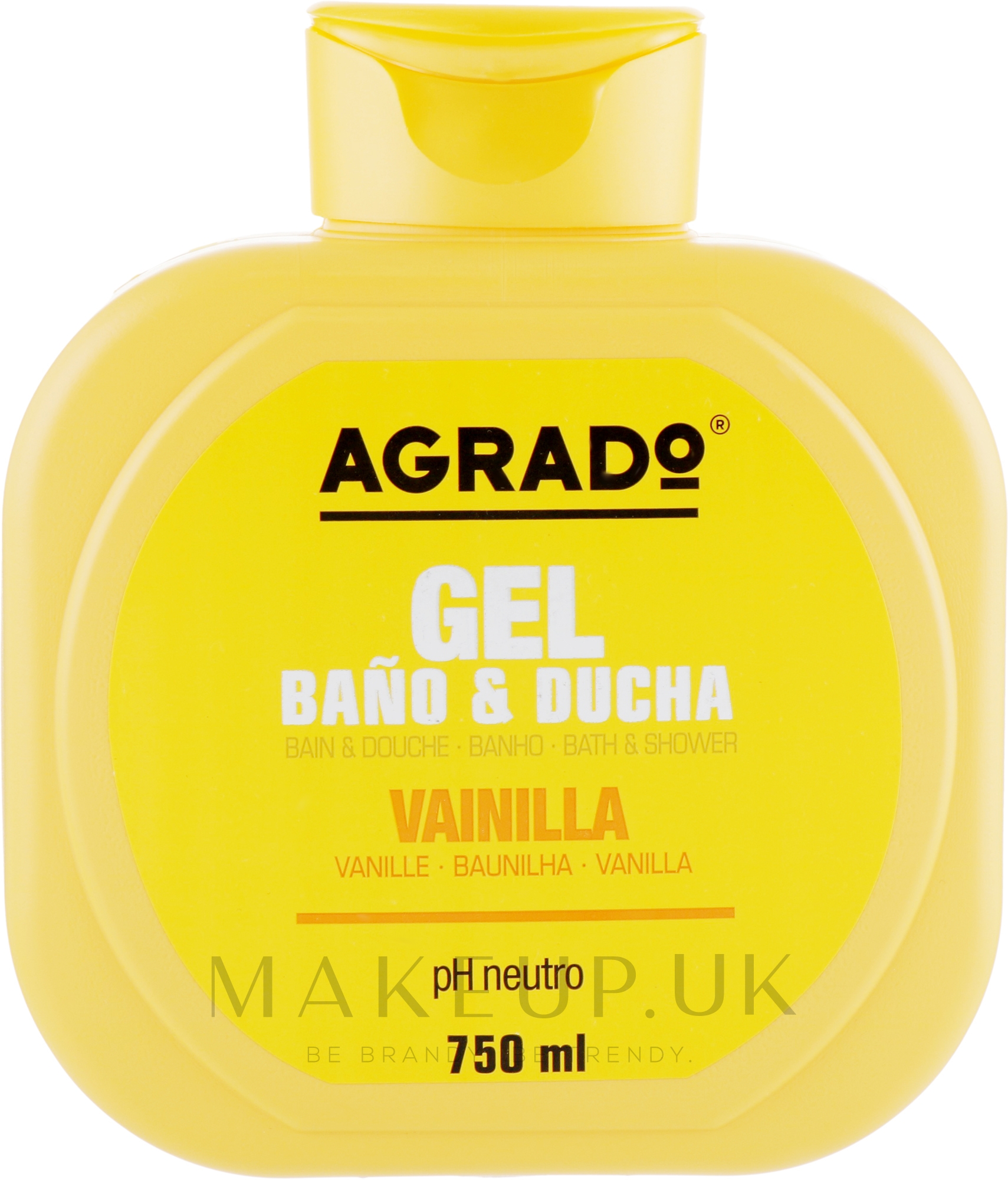 Agrado Sower Gel Vanilla Bath & Shower Gel Makeup.uk