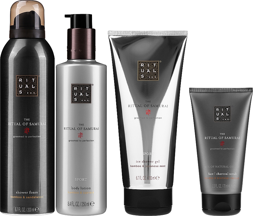 Set The Ritual of Samurai Medium Gift Set (sh/gel/ 200ml*2 + f/scrub