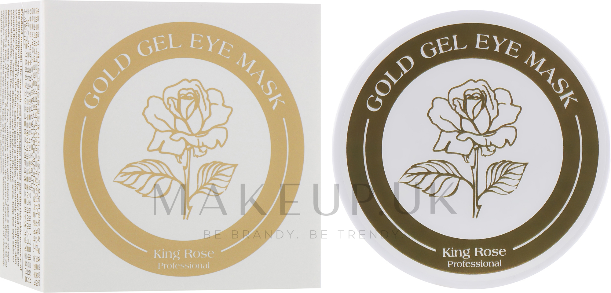 AntiAging AntiWrinkle Hydrogel Eye Patch with Gold King Rose Gold Gel Eye Mask Makeup.uk