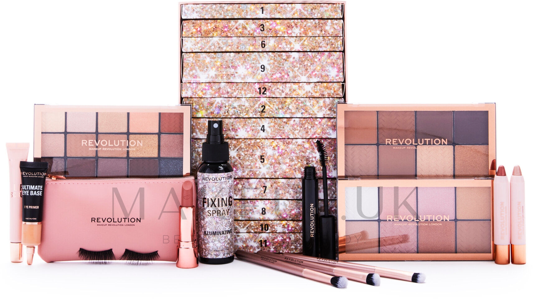 Advent Calendar Makeup Revolution Ultimate Glamour 12 Day Advent