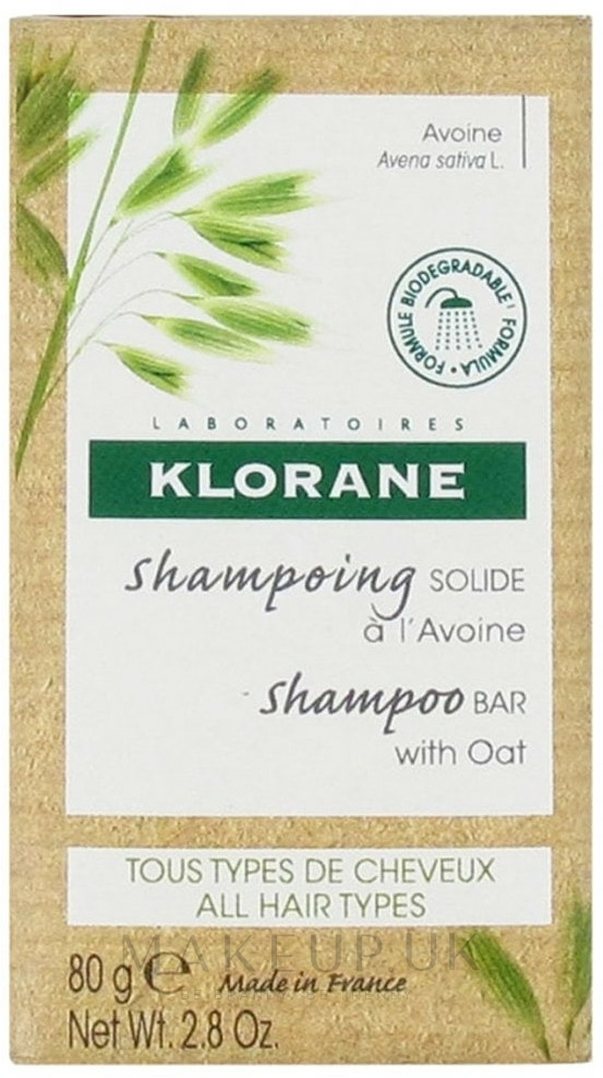 Klorane Solid Shampoo Bar with Oat Oat Solid Shampoo Makeup.uk