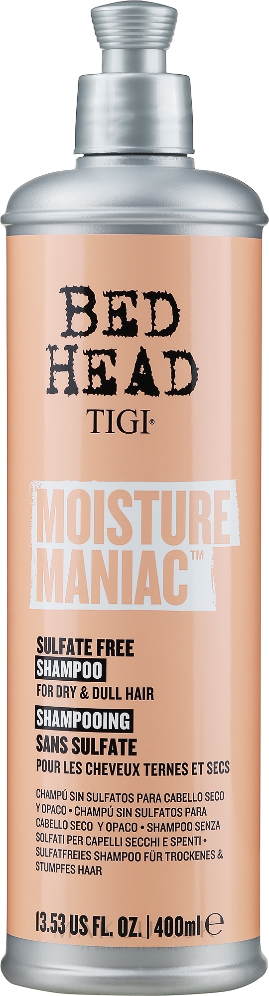 Tigi Bed Head Moisture Maniac Shampoo Moisturizing Shampoo Makeup.uk