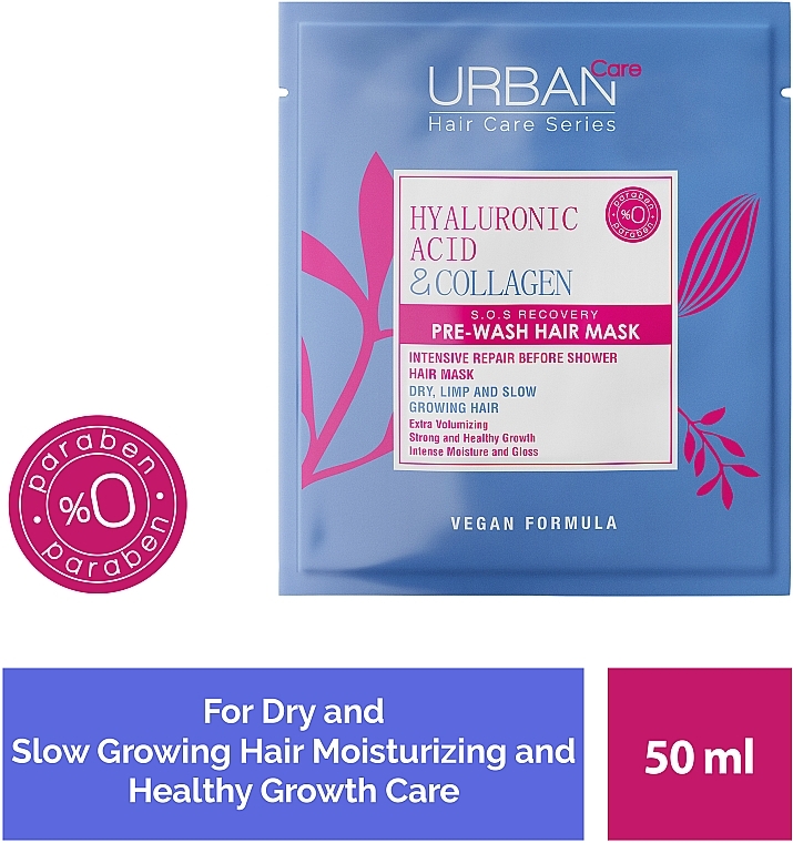 Urban Care Hyaluronic Acid & Collagen PreHair Mask Hyaluronic Acid