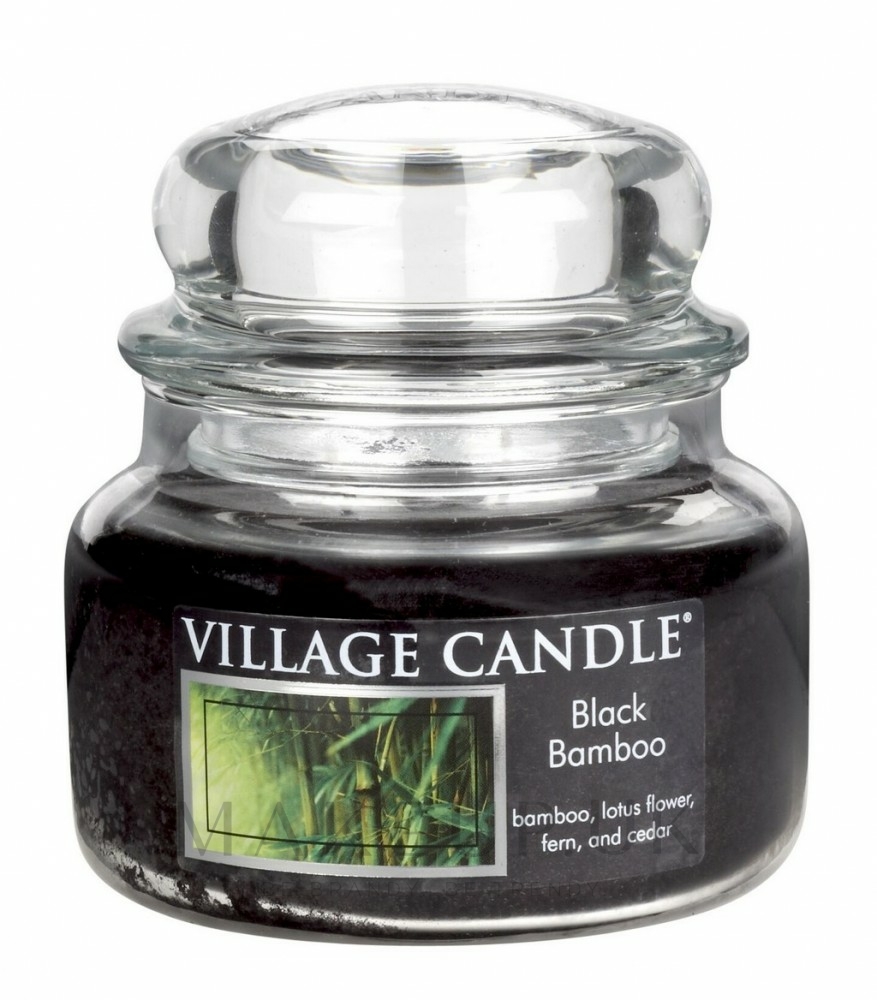 Village Candle Black Bamboo Scented Candle Makeup.uk